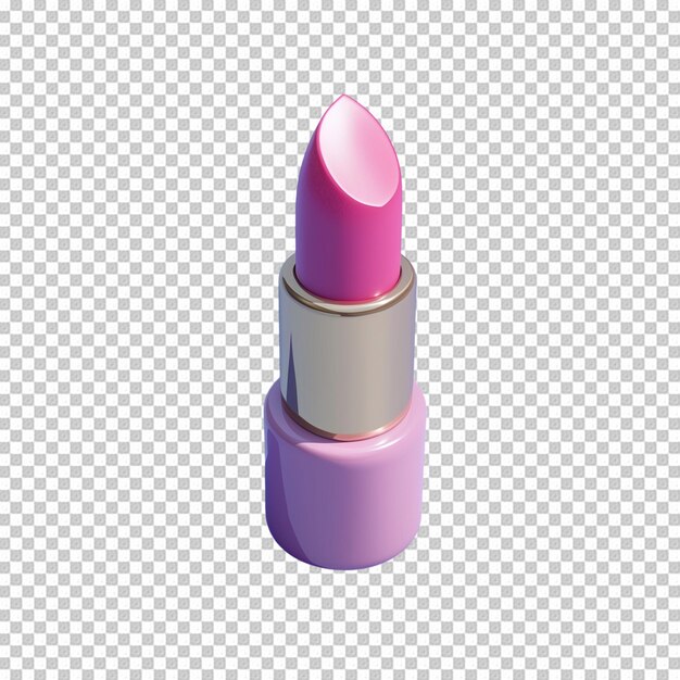 Lipstick 3D aislado en un fondo transparente