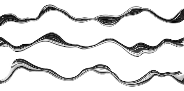 Liquid Flow-Chrom-transparenter Hintergrund für Muster und Vorlagen mit Linienkunst und Glanz