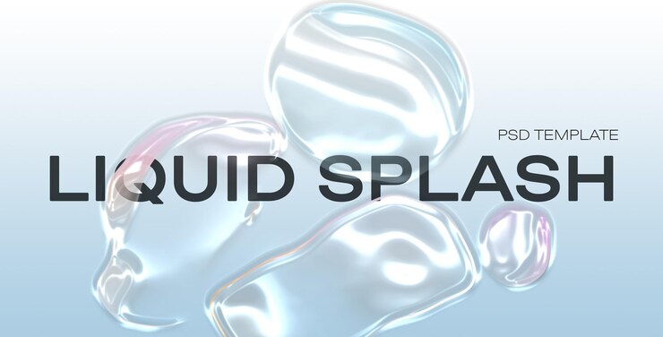 Liquid Splash PSD Template