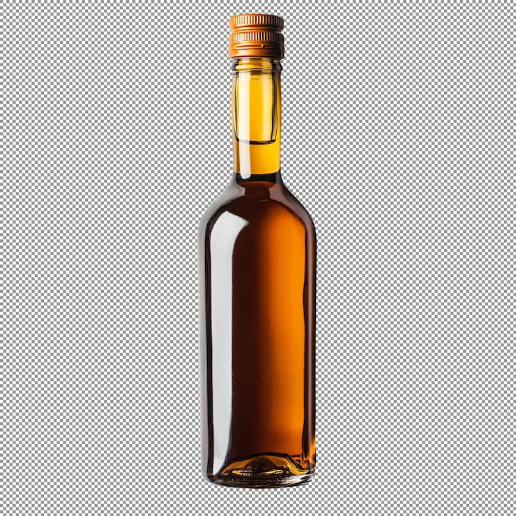 PSD líquido de ámbar en botella de vidrio