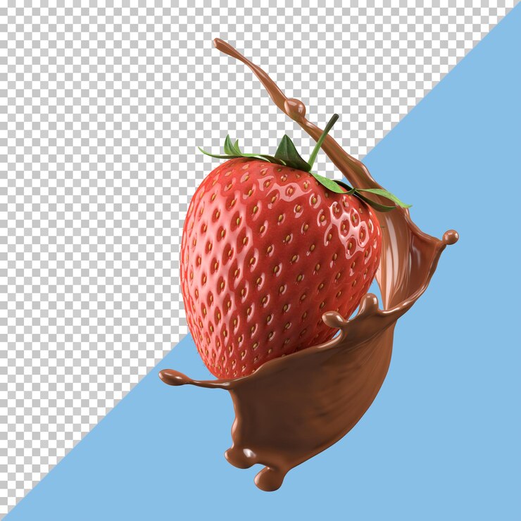 Líquido de paquete aislado de salpicaduras de leche de fresa o salpicaduras de yogur Incluye trazado de recorte Ilustración 3d