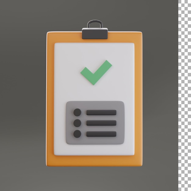 Lista de deseos icono 3d