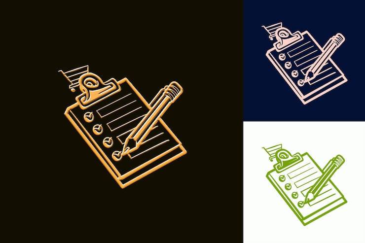 PSD lista de suministros escolares de png con un diseño necesario que presenta una lista de dibujos artísticos creativos