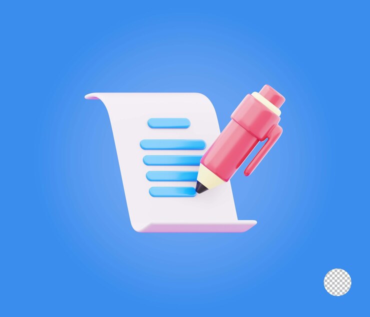 PSD lista de tareas ilustración del icono de gestión de negocios concepto de planificador de horarios de negocios rendering 3d