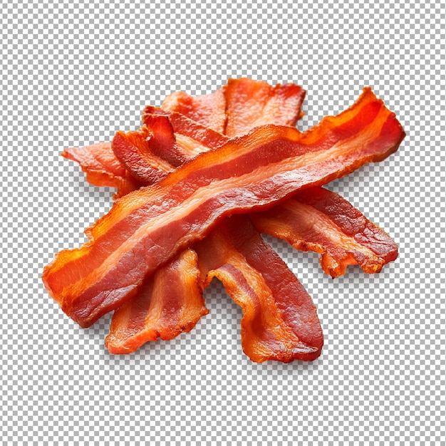 PSD listras de bacon isoladas