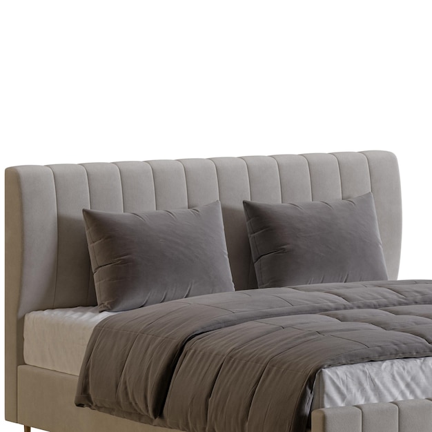 Un lit de design coloré lit sans fond design différent png fond blanc isolé modèle 3D abstrait