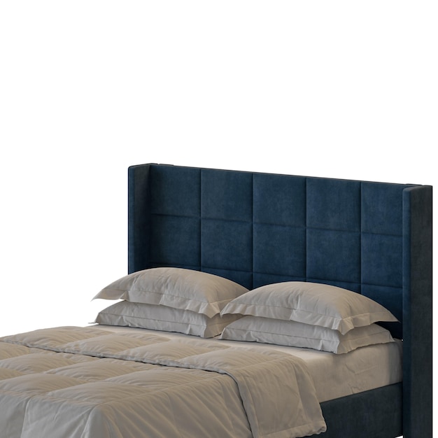 Un lit de design coloré lit sans fond design différent png fond blanc isolé modèle 3D abstrait