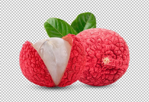 Litchi isolato su strato alfa