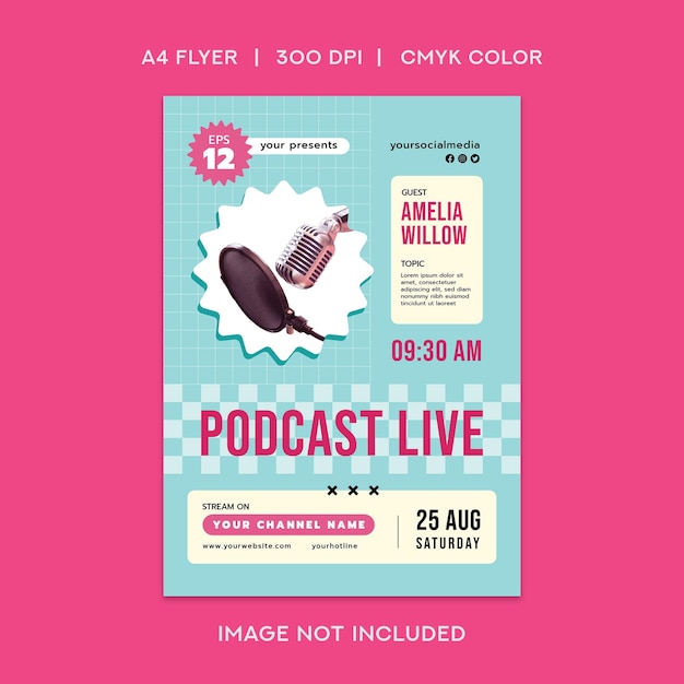 Live-Flyer des Podcasts