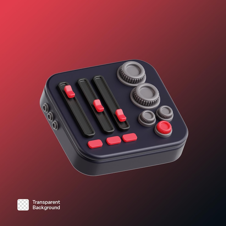 PSD live podcast 3d icon png-vorlage