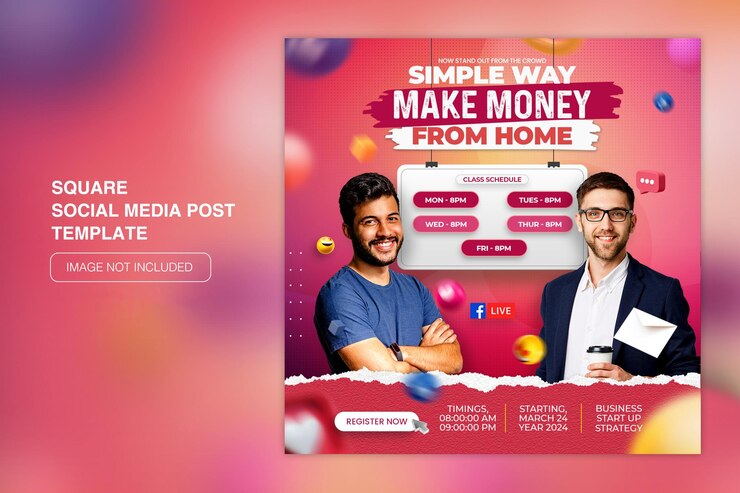 Live-Stream Webinar Workshop Instagram Post Social Media Post Vorlage