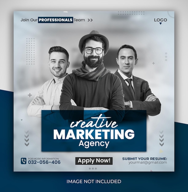 Live-Webinar für digitales kreatives Marketing und Corporate Social Media-Post-Banner-Flyer-Designvorlage