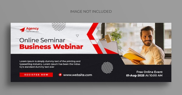 Live-Webinar für digitales Marketing und Facebook-Cover-Vorlage für Unternehmen