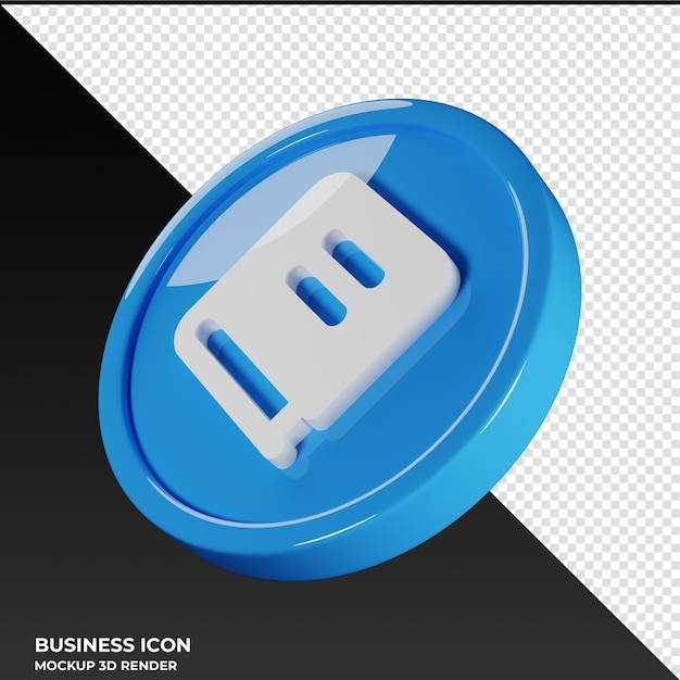 PSD livre business icon illustration de rendu 3d