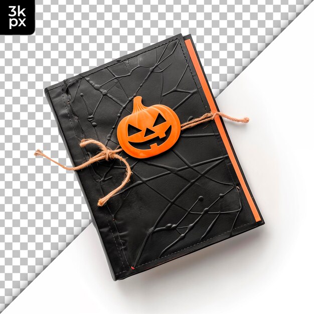 PSD un livre de coupons d'halloween isolé sur un fond transparent