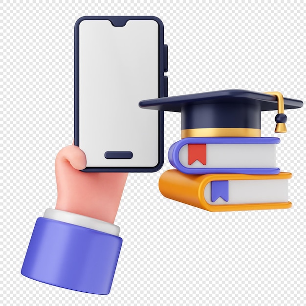 Livre éducatif sur les icônes de smartphones 3D