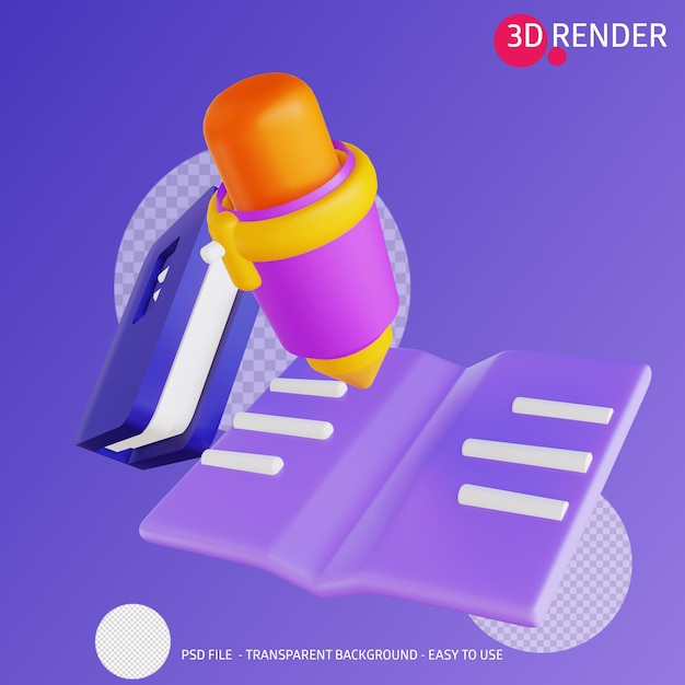 Livre D'icônes De Rendu 3d