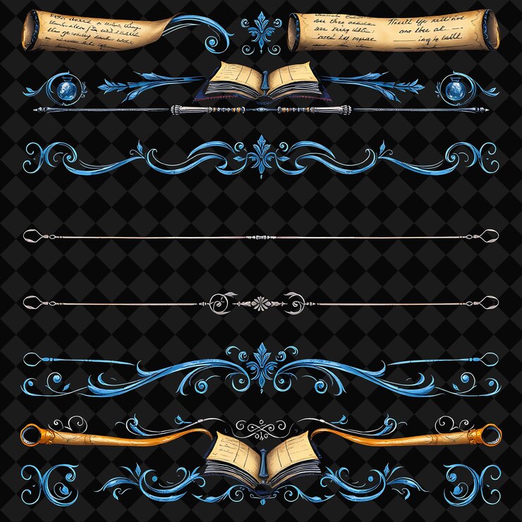 PSD un livre avec les pages du livre écrites en bleu