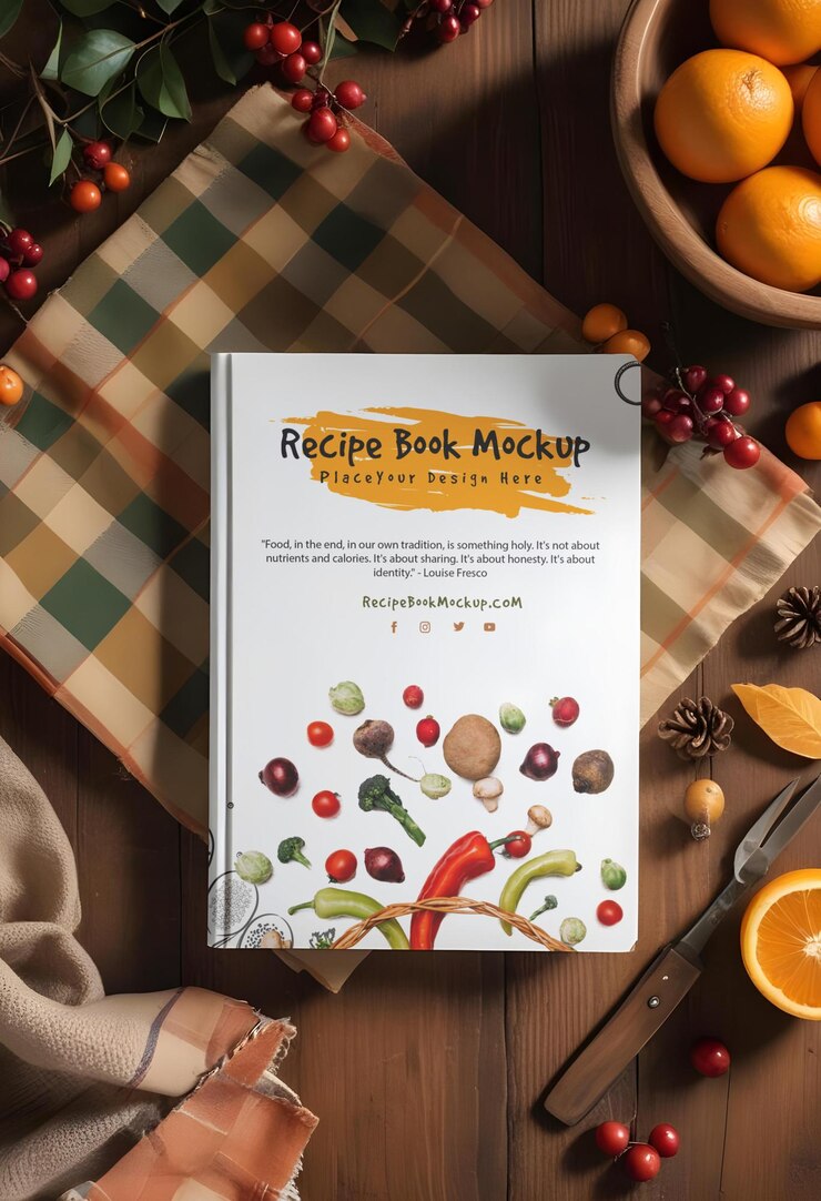 PSD le livre de recettes mokcup