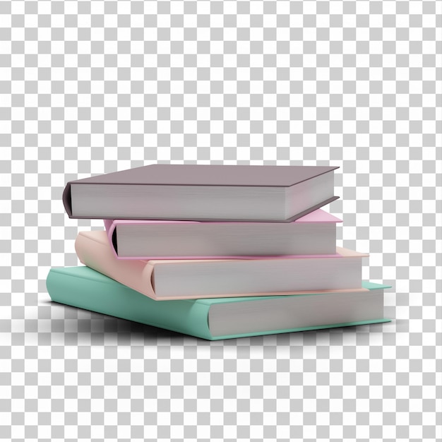 Livres 3d Entièrement Isolés