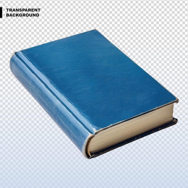 PSD livro azul isolado em fundo transparente