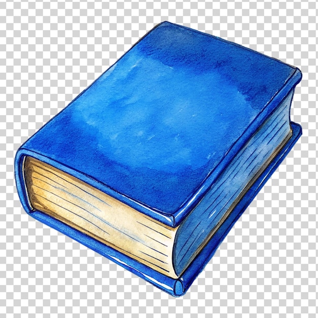 PSD livro azul isolado em fundo transparente