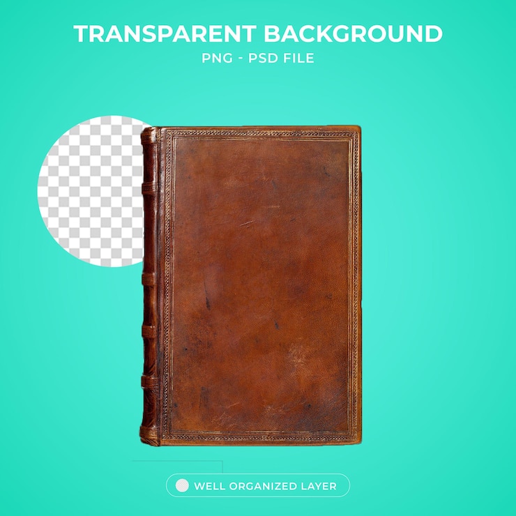 PSD livro coberto em marrom 3d