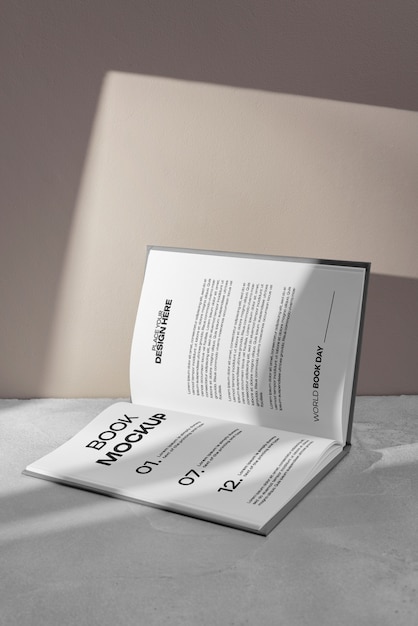 Livro com modelo de sombras