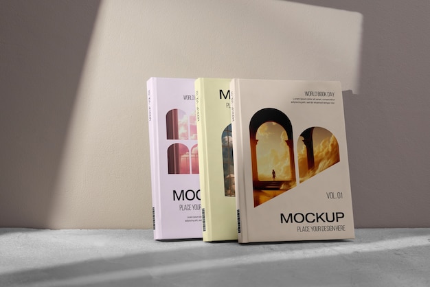 Livro com modelo de sombras