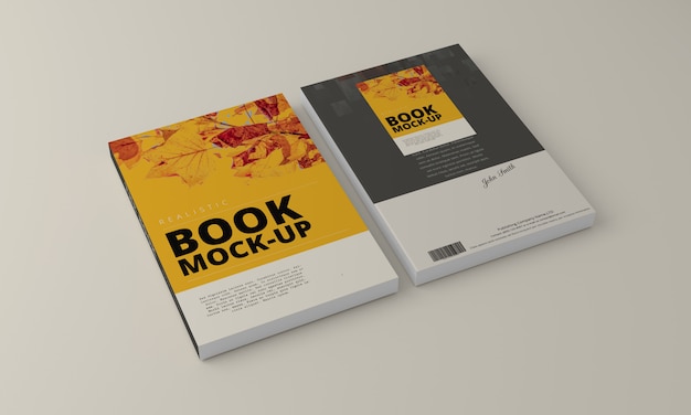 PSD livro de capa mole mock up