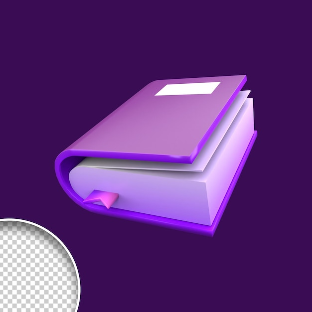 PSD livro de ilustração 3d