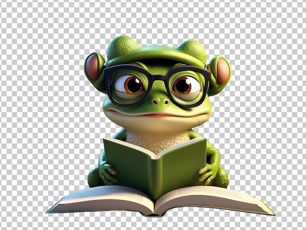 Livro de leitura da rã verde