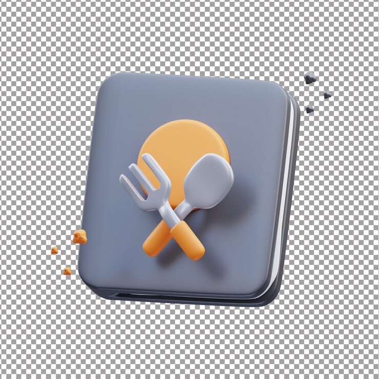 PSD livro de receitas renderização 3d