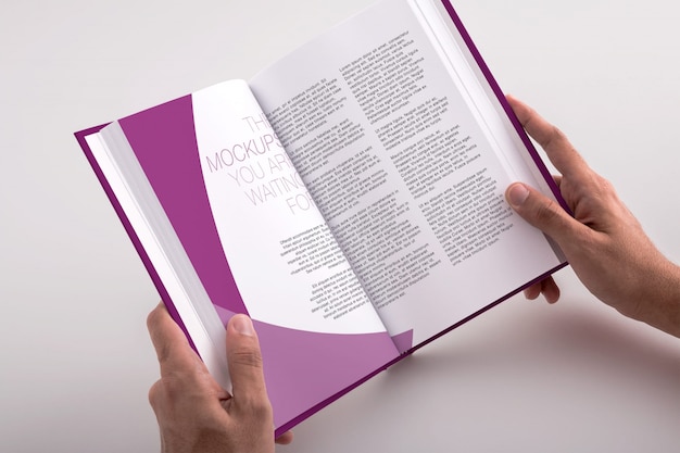 PSD livro mock up projeto