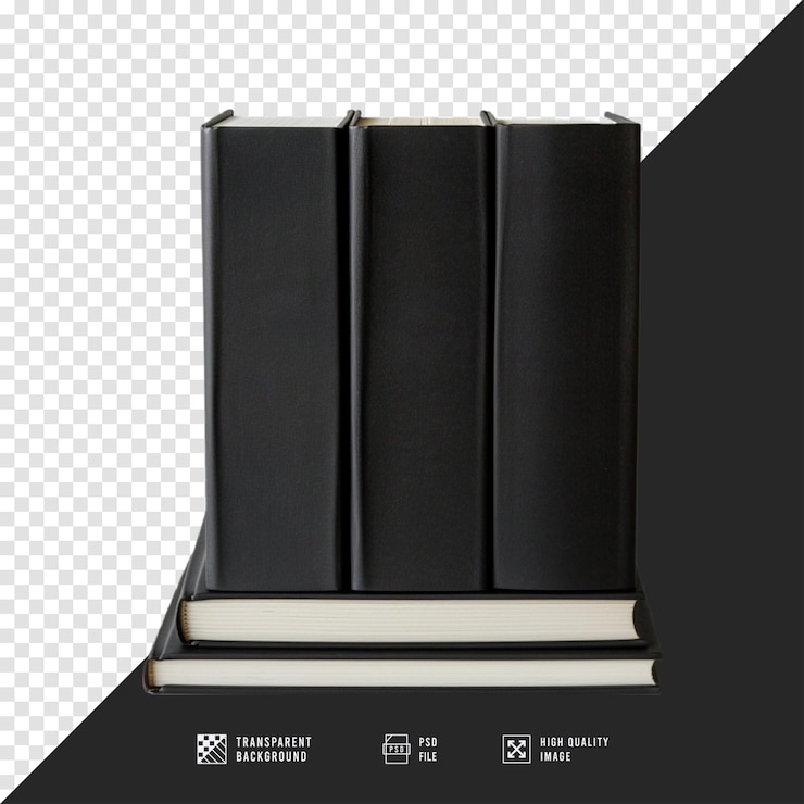 PSD livro preto sem fundo qualidade hd