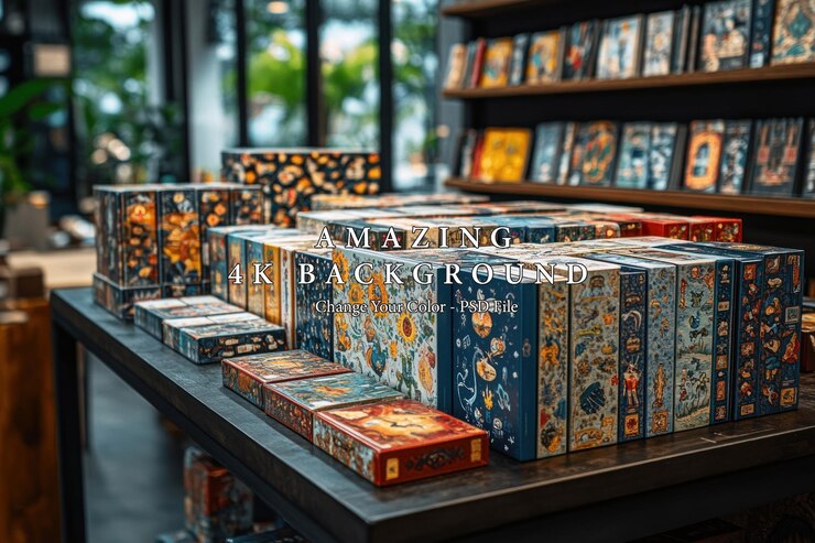 PSD livros coloridos em uma prateleira de uma livraria