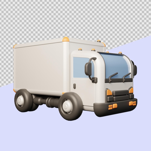 LKW 3D Fahrzeug Illustrationen