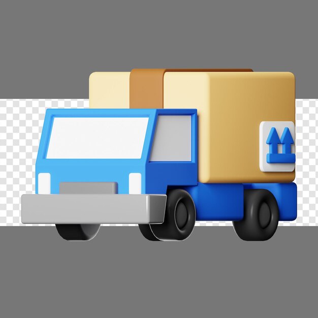 Lkw-lieferung 3d-illustration