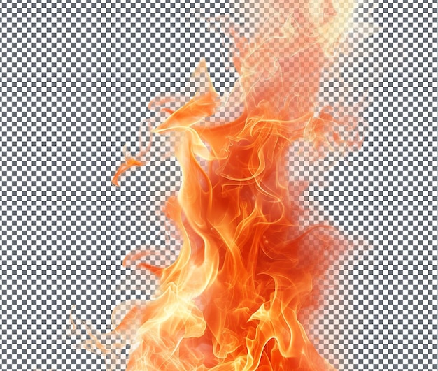 Llama de choque Calor aislado sobre un fondo transparente