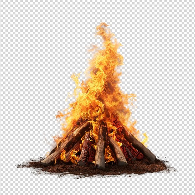 PSD llama de fuego png