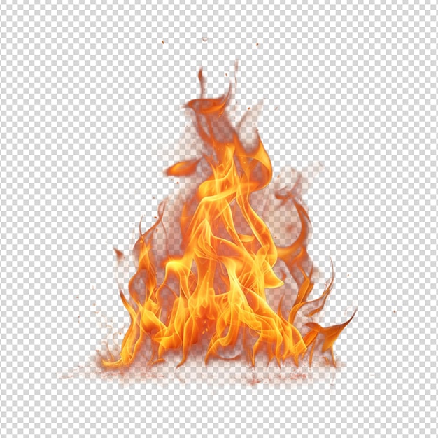 PSD llama de fuego png