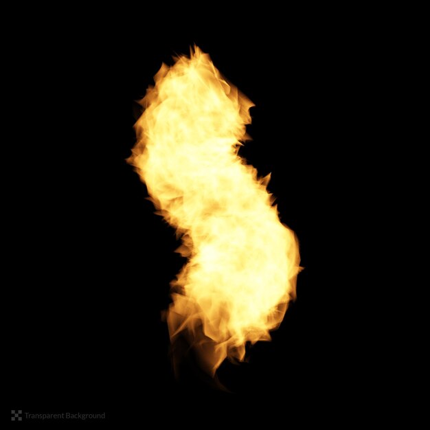 Llama de fuego realista aislado fuego ardiente encender ilustración