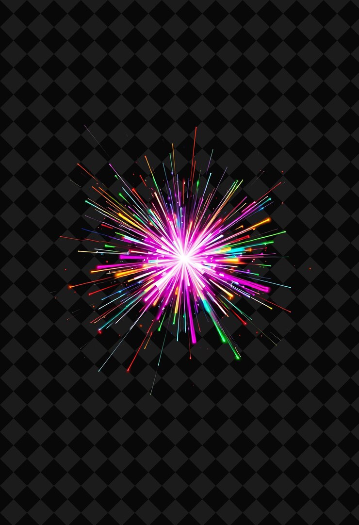PSD las llamaradas cromáticas estallidos de luz multicolor estallan y se disipan inspirados en el y2k creando un deslumbrante k
