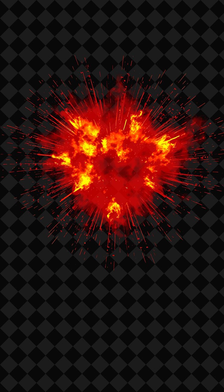 PSD las llamaradas de hadrones radiantes, las erupciones ardientes de rojo ardiente y el fondo de neón inspirado en seari y2k