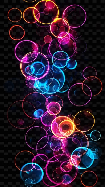 PSD las llamaradas de luz de neón png con llamaradas brillantes y llamaradas de color de neón r rayas de luz de neon radiante únicas