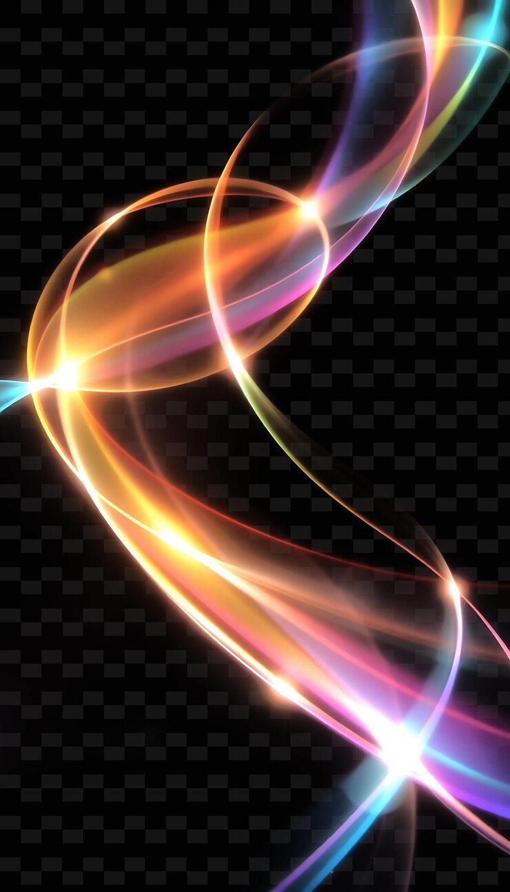 PSD las llamaradas de protones iridescentes, los tentáculos brillantes de la luz del tonalidad del arco iris, la textura de la luz inspirada en el neón y2k