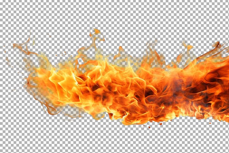 PSD llamas brillantes y dinámicas bailando contra un fondo blanco que muestran la belleza del fuego y el calor en una superficie blanca o clara png fondo transparente