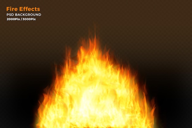 Llamas de fuego sobre fondo negro