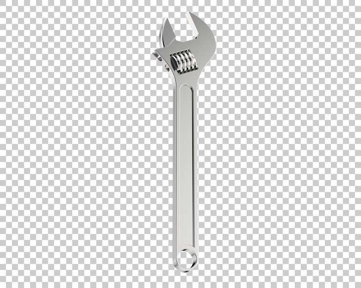 PSD llave aislada en la ilustración de representación 3d de fondo transparente