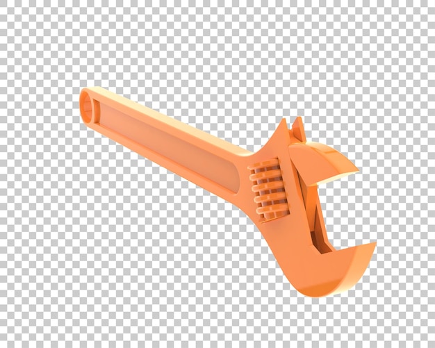 Llave aislada sobre fondo transparente Ilustración de renderizado 3d